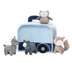 Lambs & Ivy Interactive Blue Camper/RV Plush With Stuffed Animal Toys -Toy Store GUEST f1381235 1fe6 406d 8e4a ca2b0e0d12c0