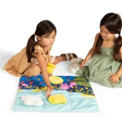 Manhattan Toy Sunny Day 11-Piece Decorative Soft Quilted Jumbo Floor Or Table Tic Tac Toe Game For Kids -Toy Store GUEST f25d68b9 0571 4ea3 ac8a 1a3caf2febf8