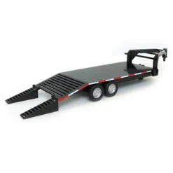 Big Country Toys 1/20 Black Flatbed Gooseneck Trailer With Ramps 427
