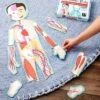 Blue Panda 17-Pcs Large Magnetic Human Body Puzzle For Kids, Double-Sided Anatomy And Organs, Skeleton, Body Parts Model (3 Ft) -Toy Store GUEST f517a36c 5e4a 4fd2 a9e9 f38c4240a3dc