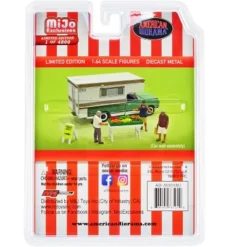 "Farmers Market" 6 Piece Diecast Set (3 Figures And 3 Accessories) Ltd Ed To 4800 Pcs For 1/64 Scale Models By American Diorama