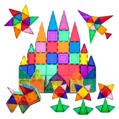 Picasso Tiles Magnetic Tile 60pc Building Set 7 Picasso Tiles Magnetic Tile 60pc Building Set - Image 5