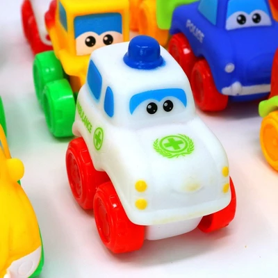 Big Mo's Toys Soft Baby Cars - 12 Pack 4 Big Mo's Toys Soft Baby Cars - 12 Pack - Image 2