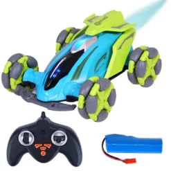 Contixo SC4 RC Car With 360° Rotating, Blue Smoke, One-Key Demonstration, Realistic Sounds & Lights, With 360° Rotating, Blue Smoke -Toy Store GUEST f9b8bf8d 4f4f 4b94 b49e ebb469016b41