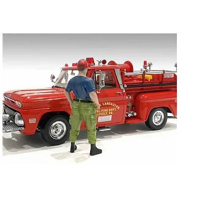 "Firefighters" Off Duty Figure For 1/18 Scale Models By American Diorama 4 "Firefighters" Off Duty Figure For 1/18 Scale Models By American Diorama - Image 2