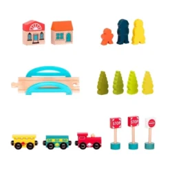 B. Toys Wooden Train Set - Wood & Wheels 12 B. Toys Wooden Train Set - Wood & Wheels -Toy Store GUEST fe0bb669 d396 405e bba7 ebb5b39b0a74