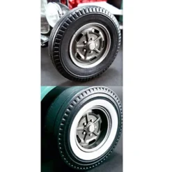 Wheels And Tires Set Of 4 From 1932 Ford 5 Five Window Southern Speed And Marine KIdney Bean Hot Rod 1/18 By ACME