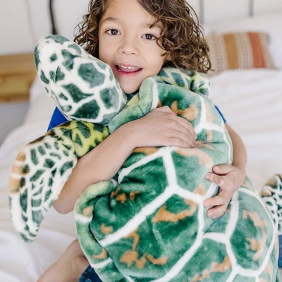 Melissa & Doug Giant Sea Turtle - Lifelike Stuffed Animal (nearly 3 Feet Long) 3 Melissa & Doug Giant Sea Turtle - Lifelike Stuffed Animal (nearly 3 Feet Long)